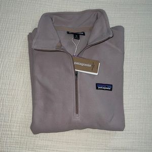 Lavender Patagonia women’s micro D 1/4 zip
